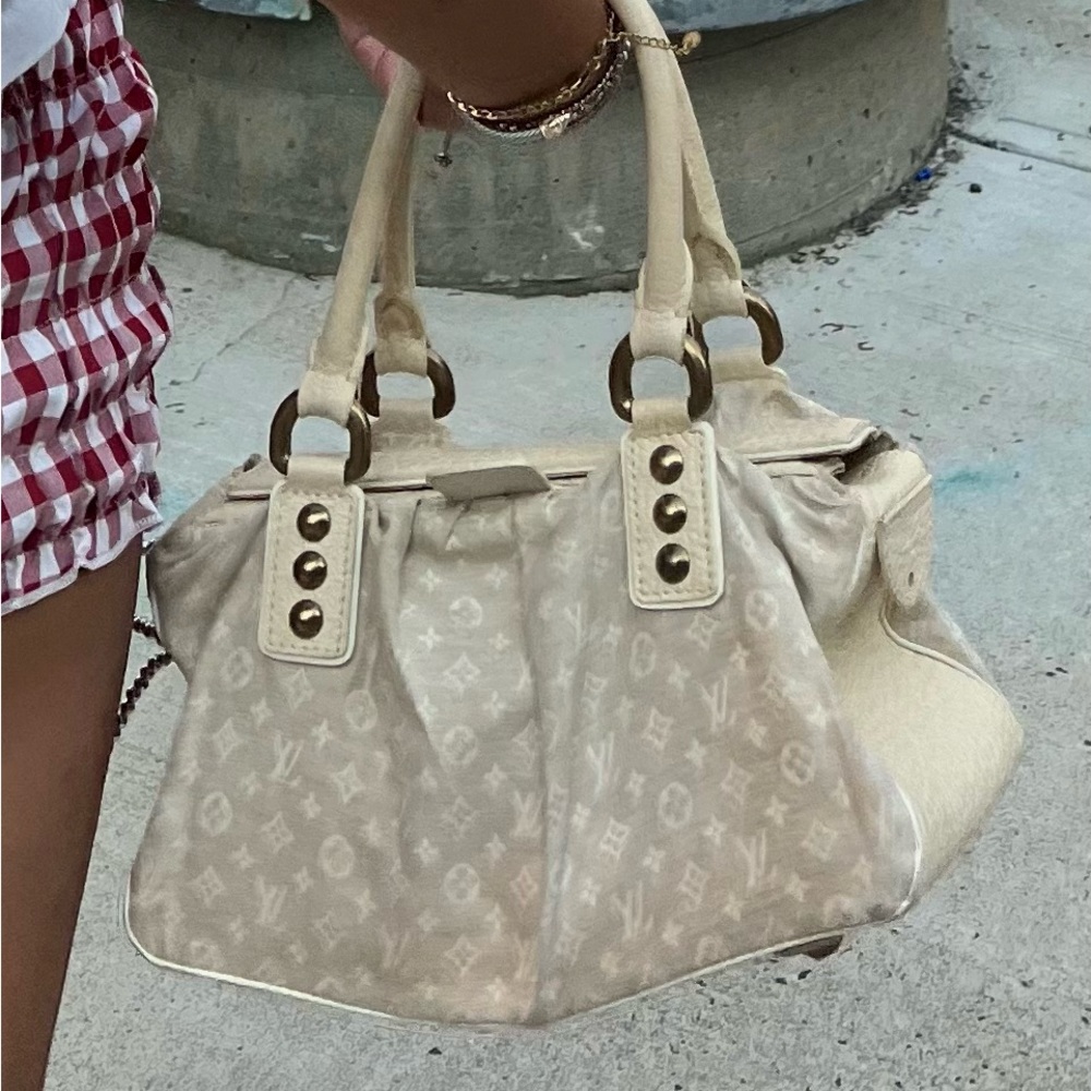 Louis Vuitton Denim Cream Purse